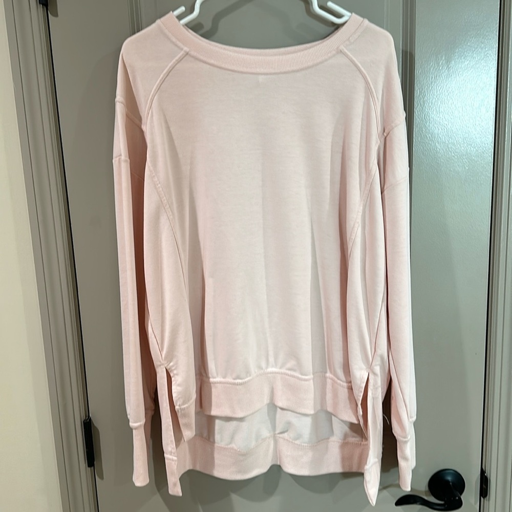 New without tags!  Pink lightweight sweatshirt in size XL